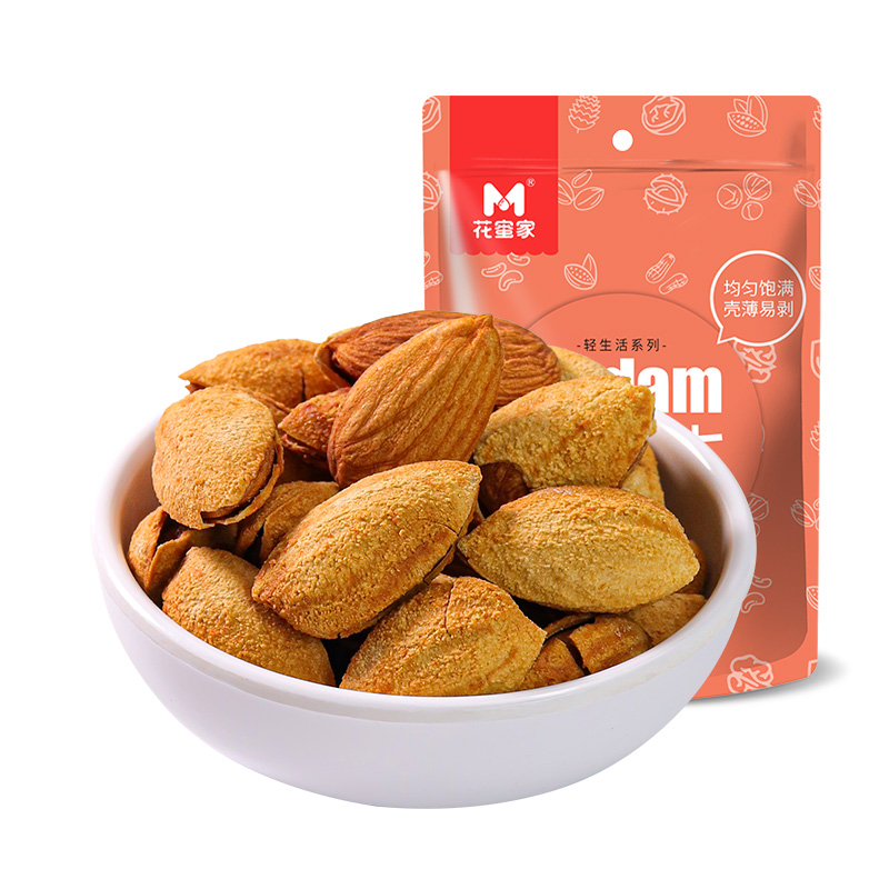 【19.9到手3大包】新疆手剥巴旦木原味大杏仁散装整箱坚果干果