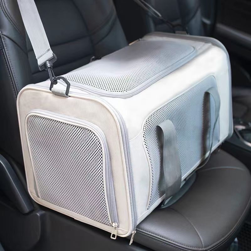 猫包外出便携大容量透气可折叠猫咪笼小狗手提单肩车载绝育宠物包