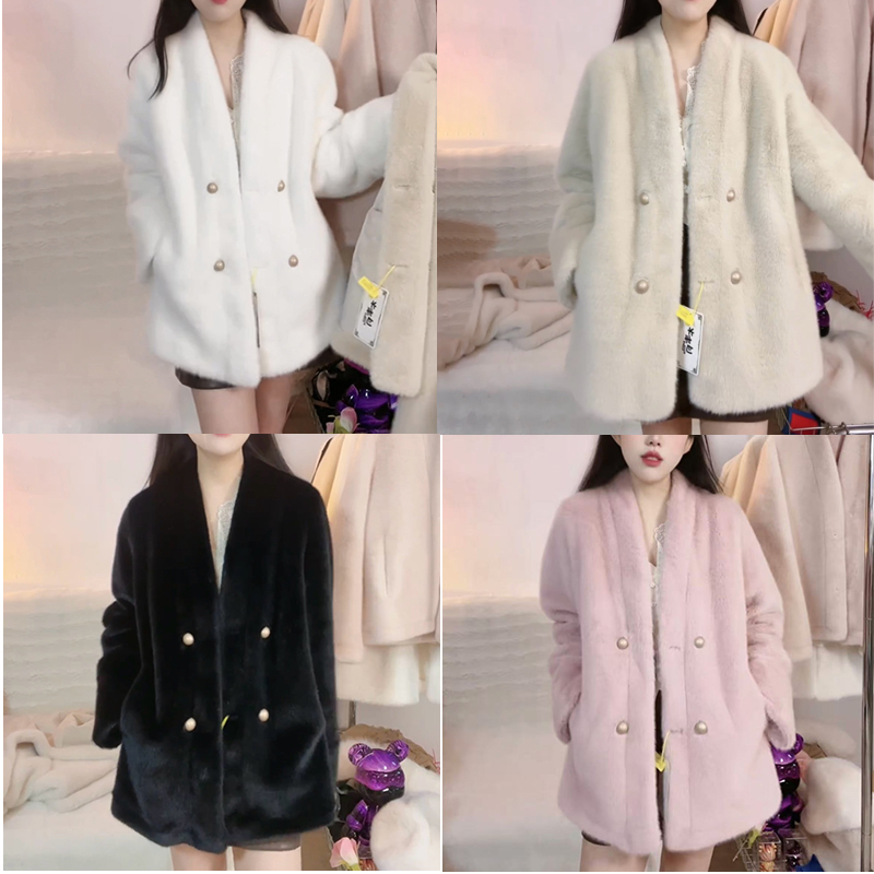 2025新款毛毛绒外套女秋冬爆款高级感中长款大衣