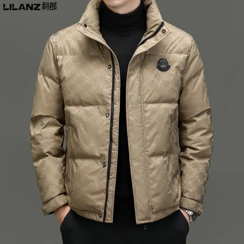 特价处理利/郎男装立领加厚短款羽绒服爆款2023冬季新款时尚保暖