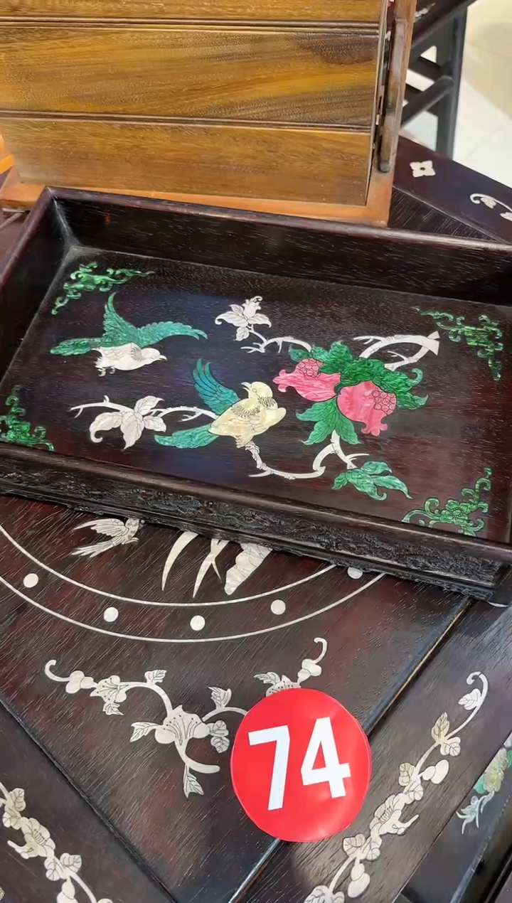 【闪购商品】木木艺邵氏紫檀石榴茶盘238.88888