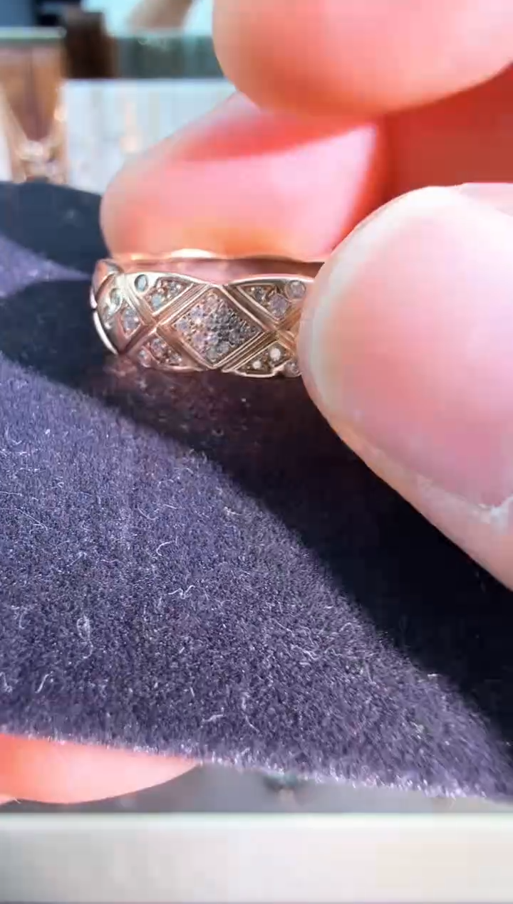 【闪购商品】钻石戒指18K金镶嵌k红