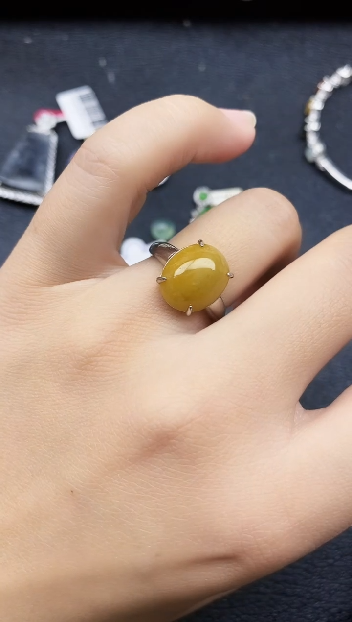 【闪购商品】翡翠戒指银S925镶嵌11111