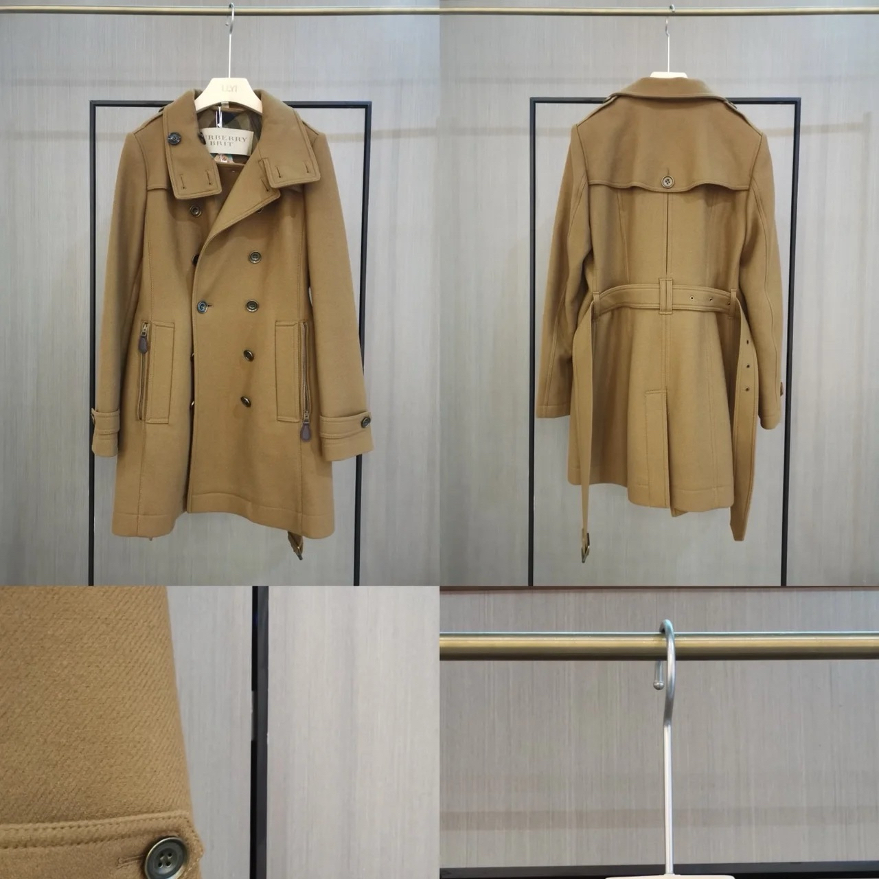 全新未使用 BURBERRY/博柏利 双双臻选/yy00311/博柏利大衣/UK8