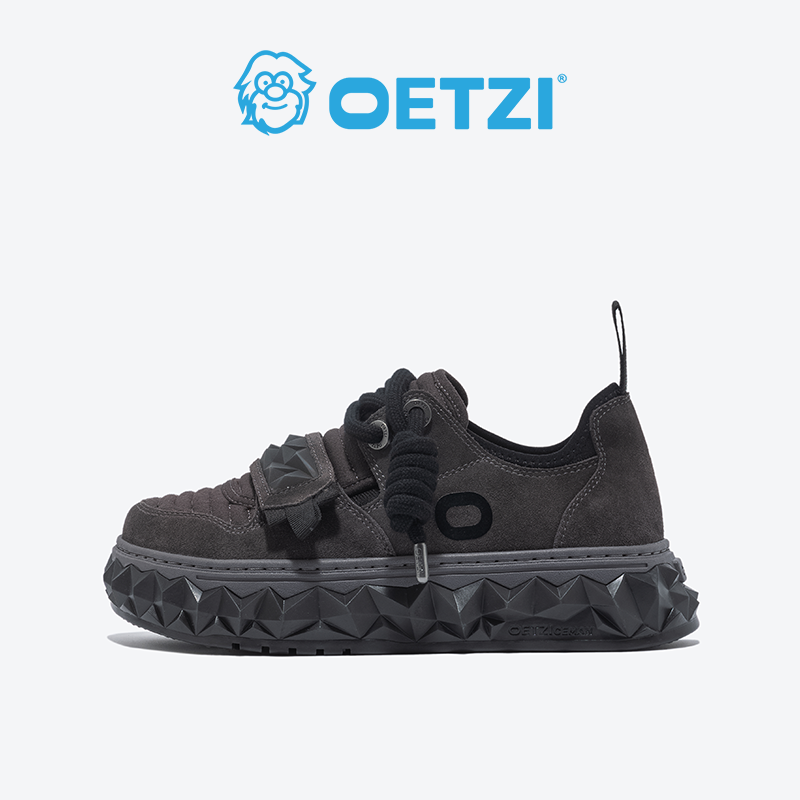 OETZI冰人奥兹丑萌鞋牛剖层新款厚底低帮鞋小众潮流休闲鞋