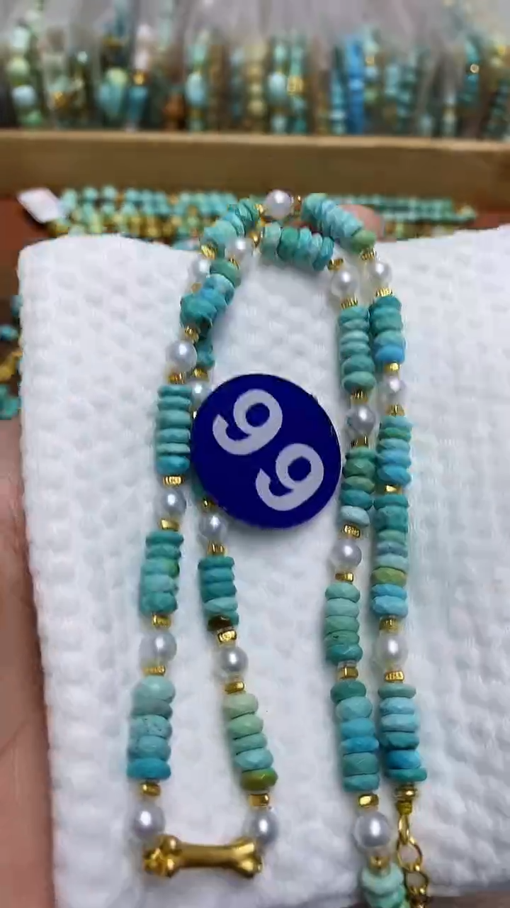 【闪购商品】绿松石项链银S925镶嵌66