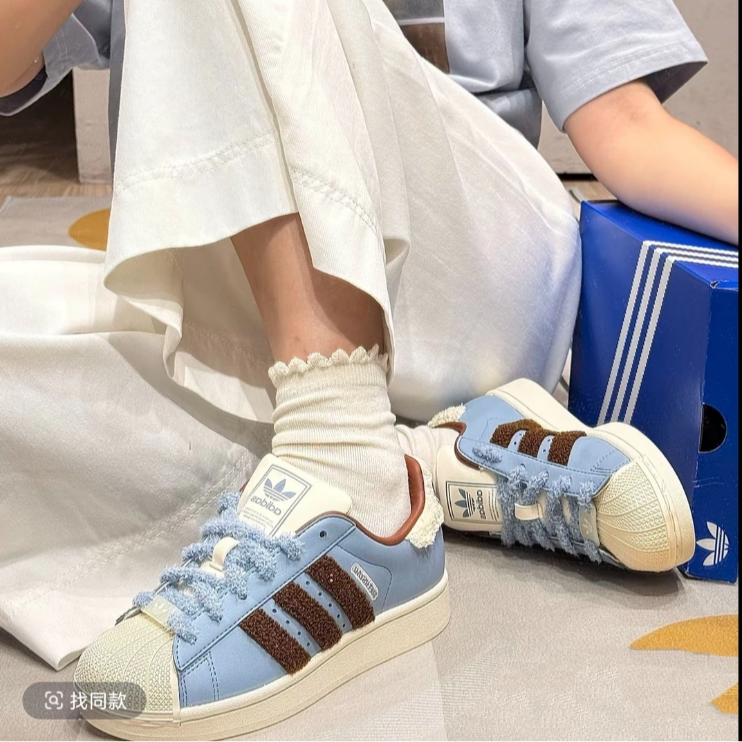 Adidas三叶草SUPERSTAR 2代经典贝壳头板鞋运动鞋 JR6987