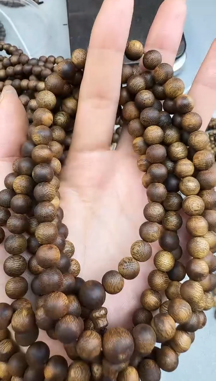 沉香手串0834老乌身圆珠多圈多样性发一