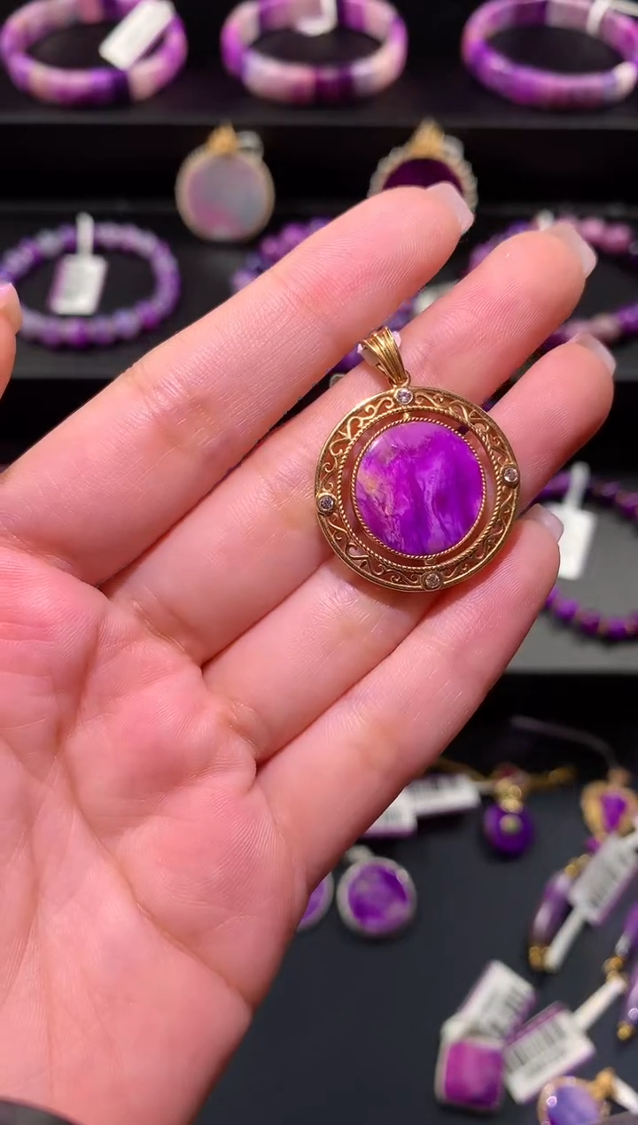 【闪购商品】苏纪石（舒俱来）.18K金镶嵌舒俱来吊坠