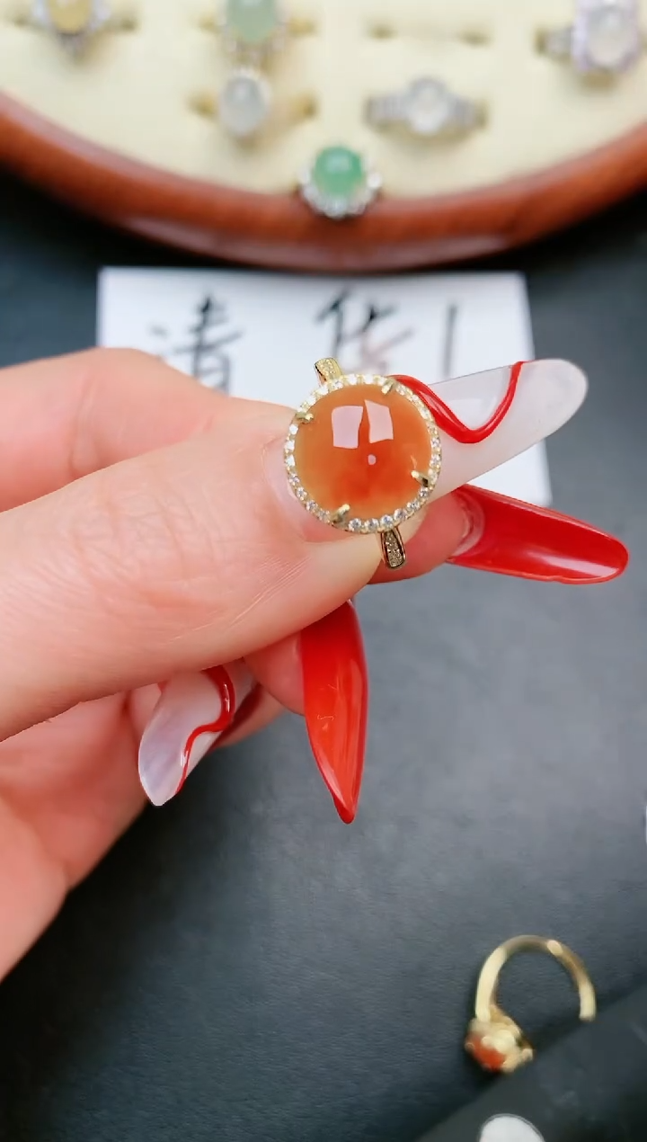 【闪购商品】翡翠戒指银S925镶嵌.....