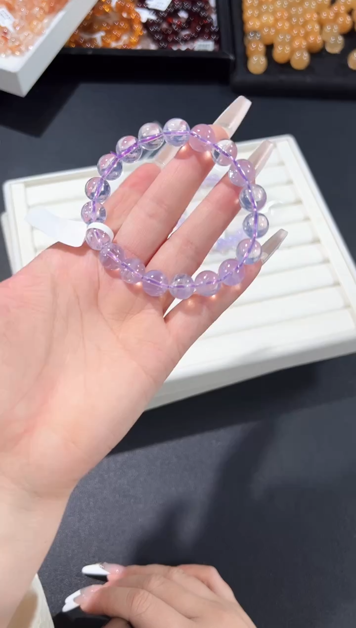 未镶嵌手串水晶85t多样性发其一【1条】默认微瑕10mm