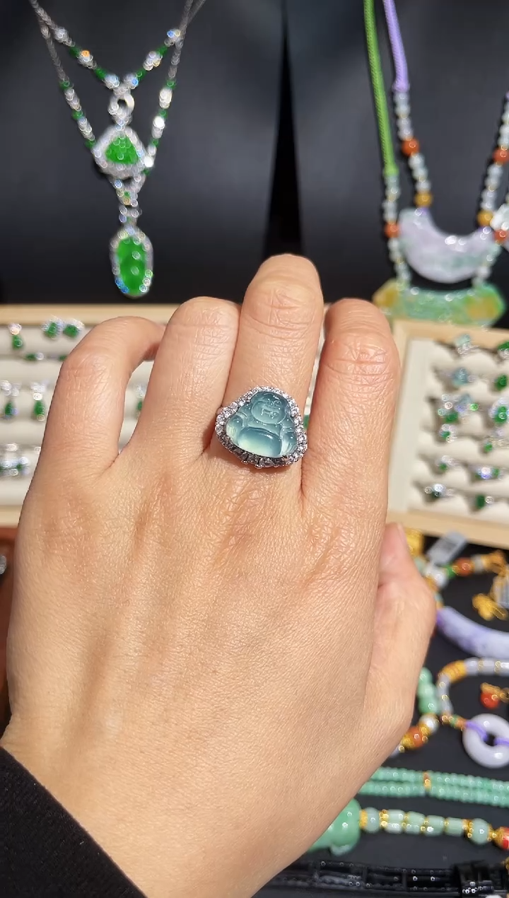 【闪购商品】翡翠颈饰银S925镶嵌蛋面/支持复检/一件