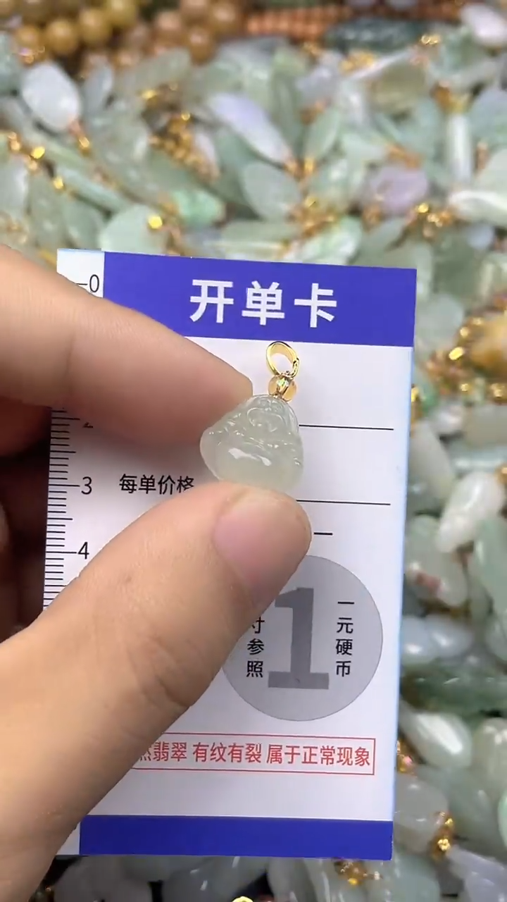 颈饰未镶嵌翡翠天然A货翡翠