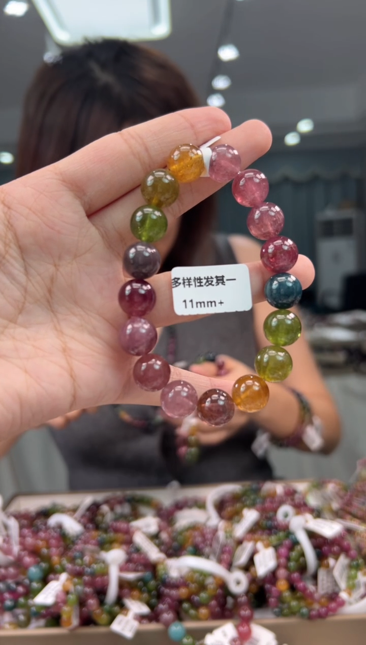 未镶嵌手串碧玺碧玺单圈/多样式发一11mm+