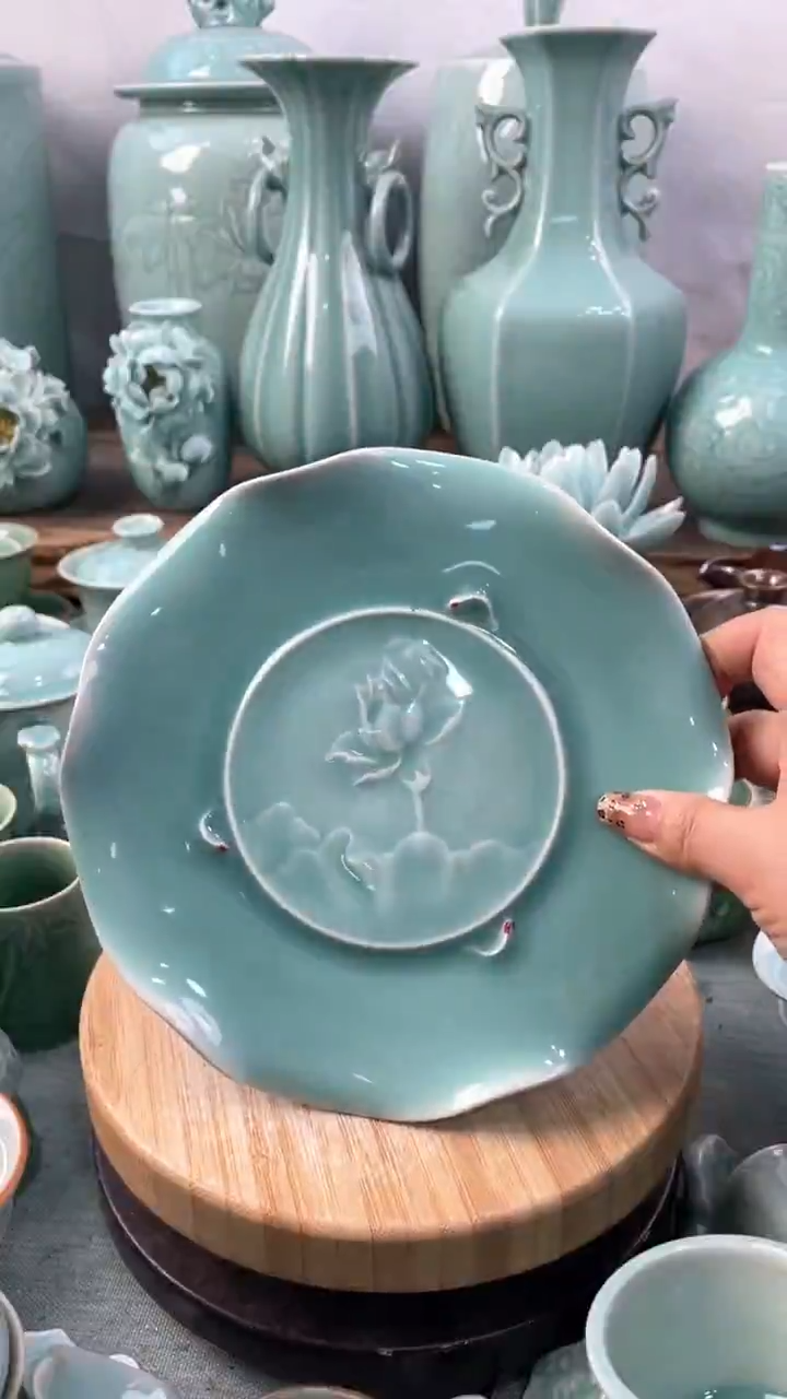 【闪购商品】特价 微瑕 慧仙青瓷