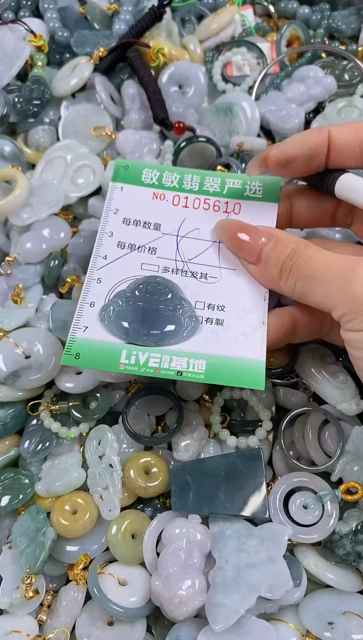 【闪购商品】翡翠颈饰未镶嵌闪购0105610多样性发其一