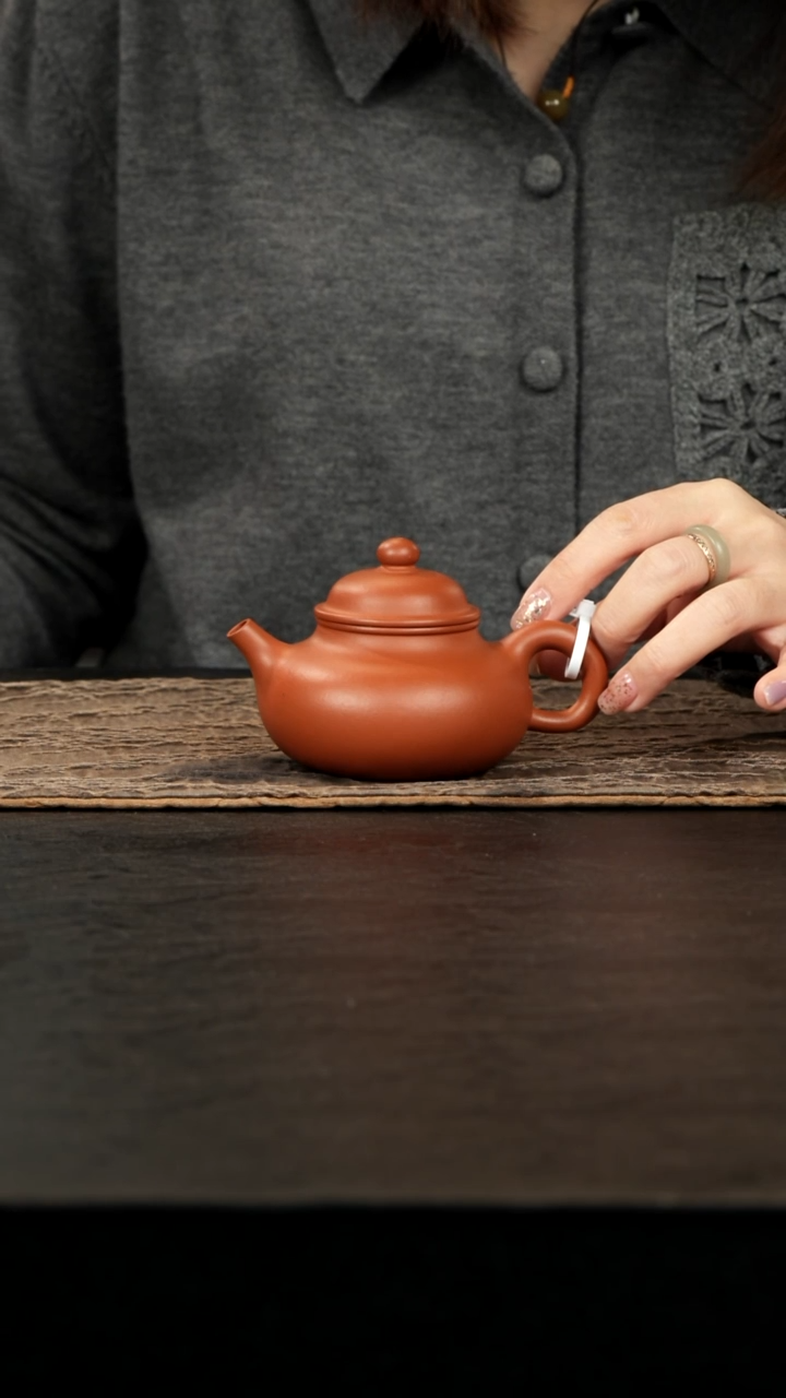 茶壶紫砂小红泥容天160cc