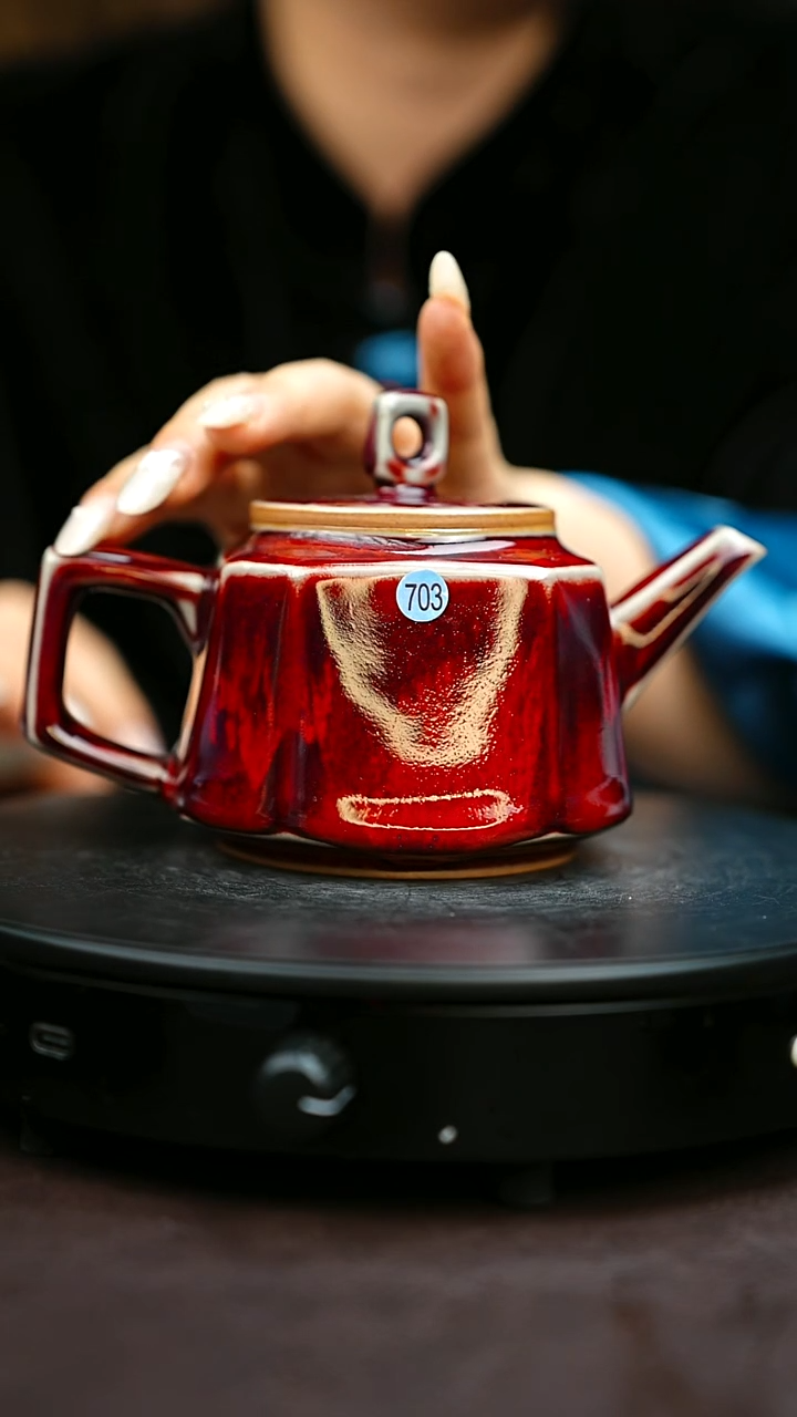 703#原矿钧瓷炉钧釉壶