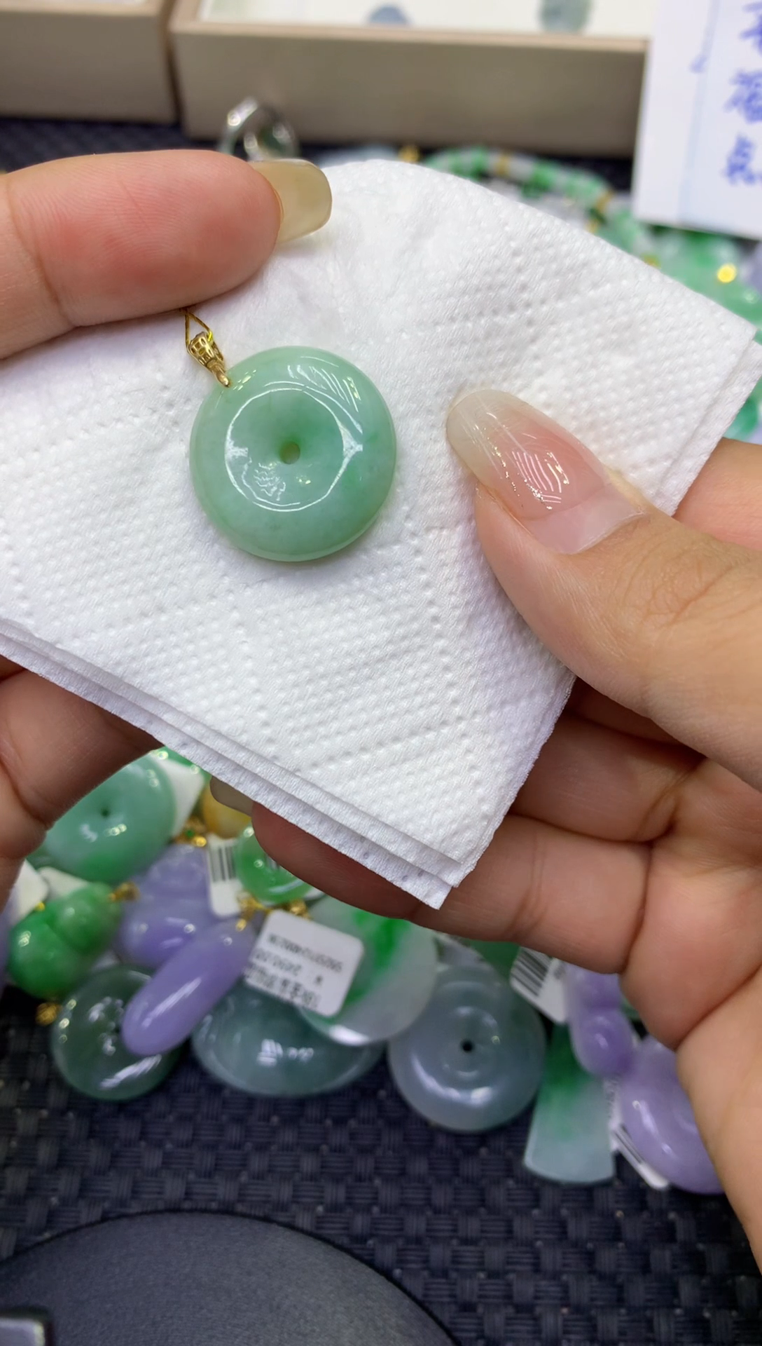 颈饰未镶嵌翡翠天然缅甸A货翡翠