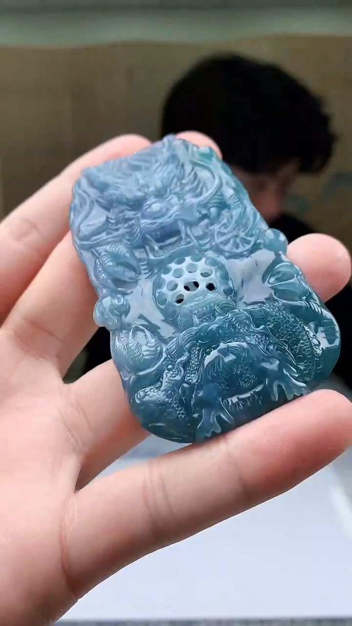【闪购商品】定制翡翠未镶嵌5145bb-毛货挂件赠珠链99