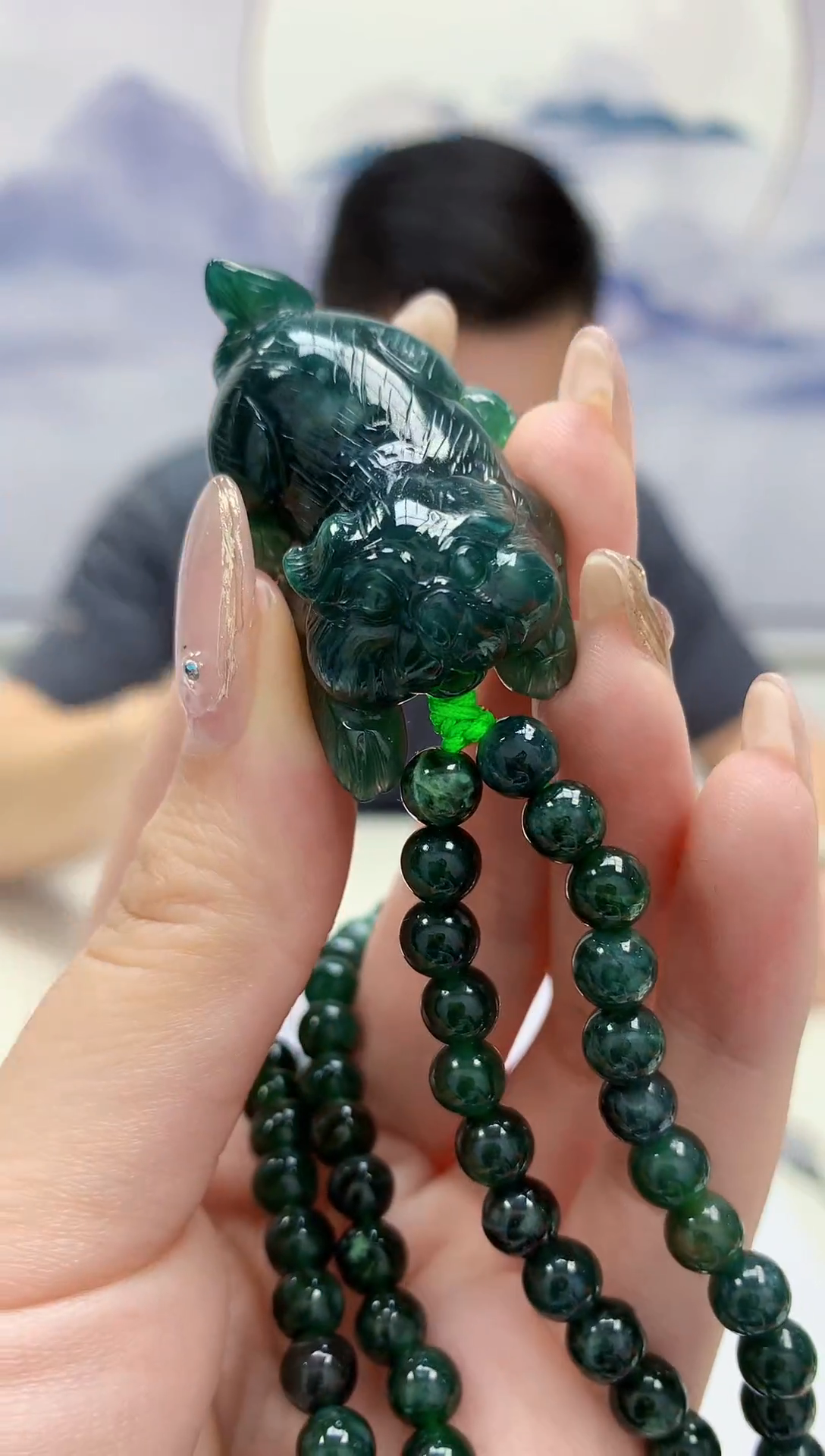 【闪购商品】定制翡翠未镶嵌5152jw-毛货挂件44赠珠链