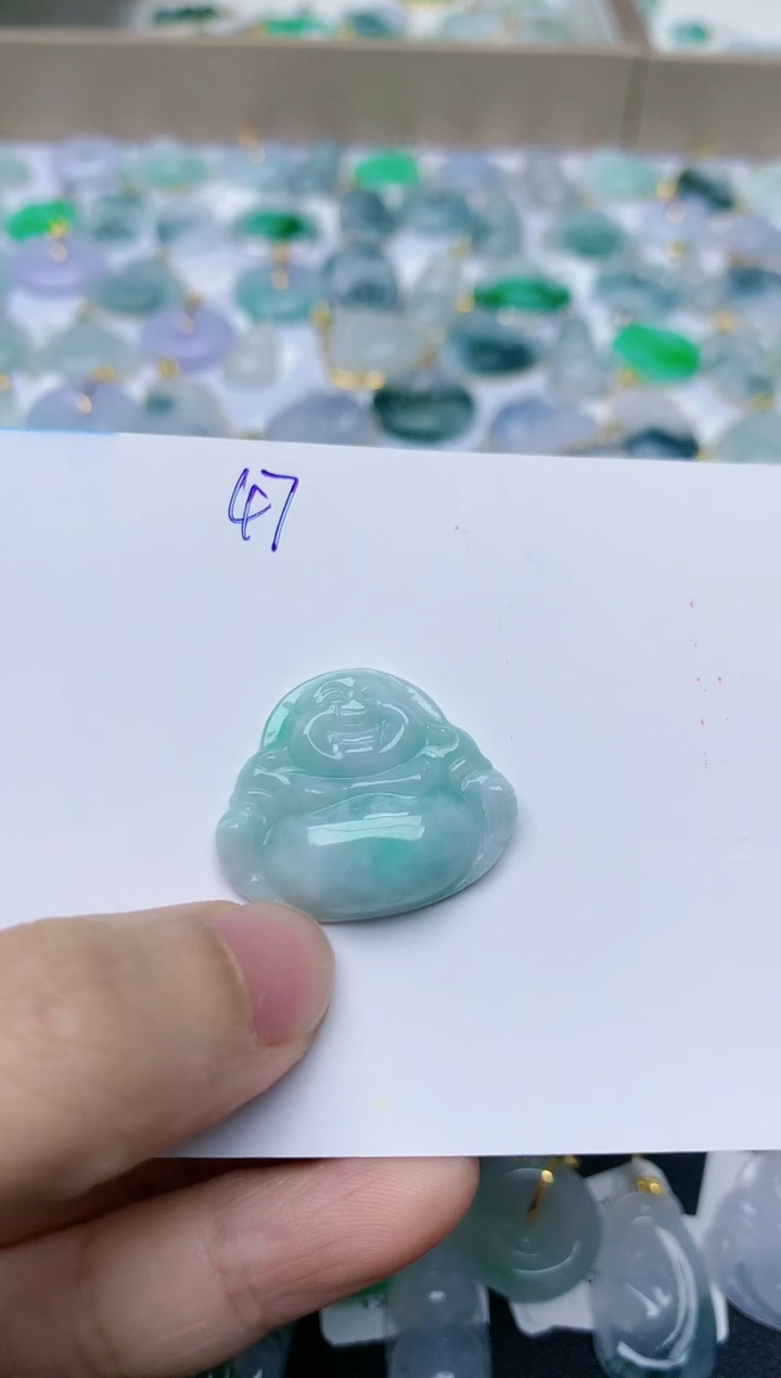 【闪购商品】翡翠颈饰未镶嵌天然翡翠A货    47