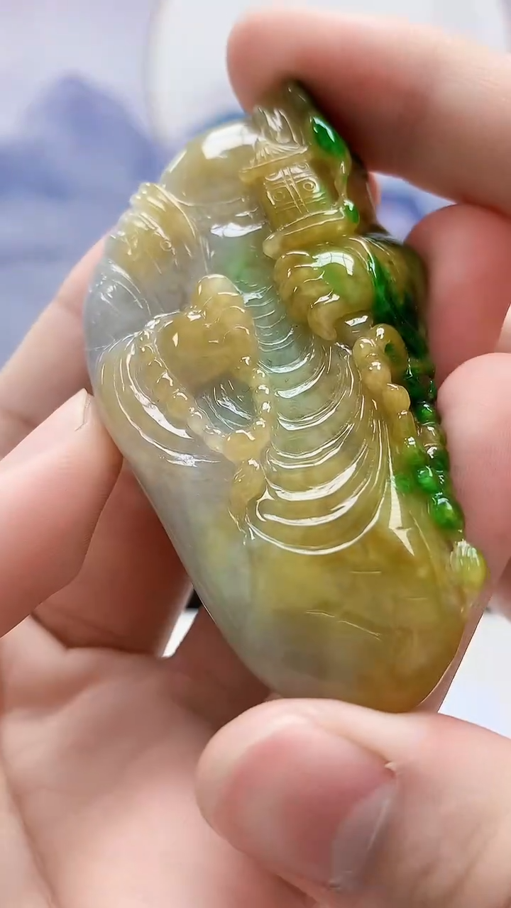 定制翡翠未镶嵌4688bb-毛货挂件168