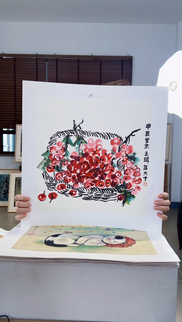 【闪购商品】版画耿玉琨限量作品亲签盖章版画S