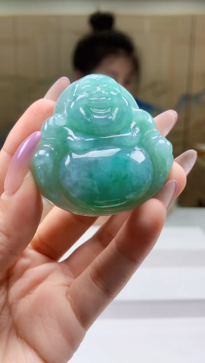 【闪购商品】定制翡翠未镶嵌5156ty-毛货挂件139