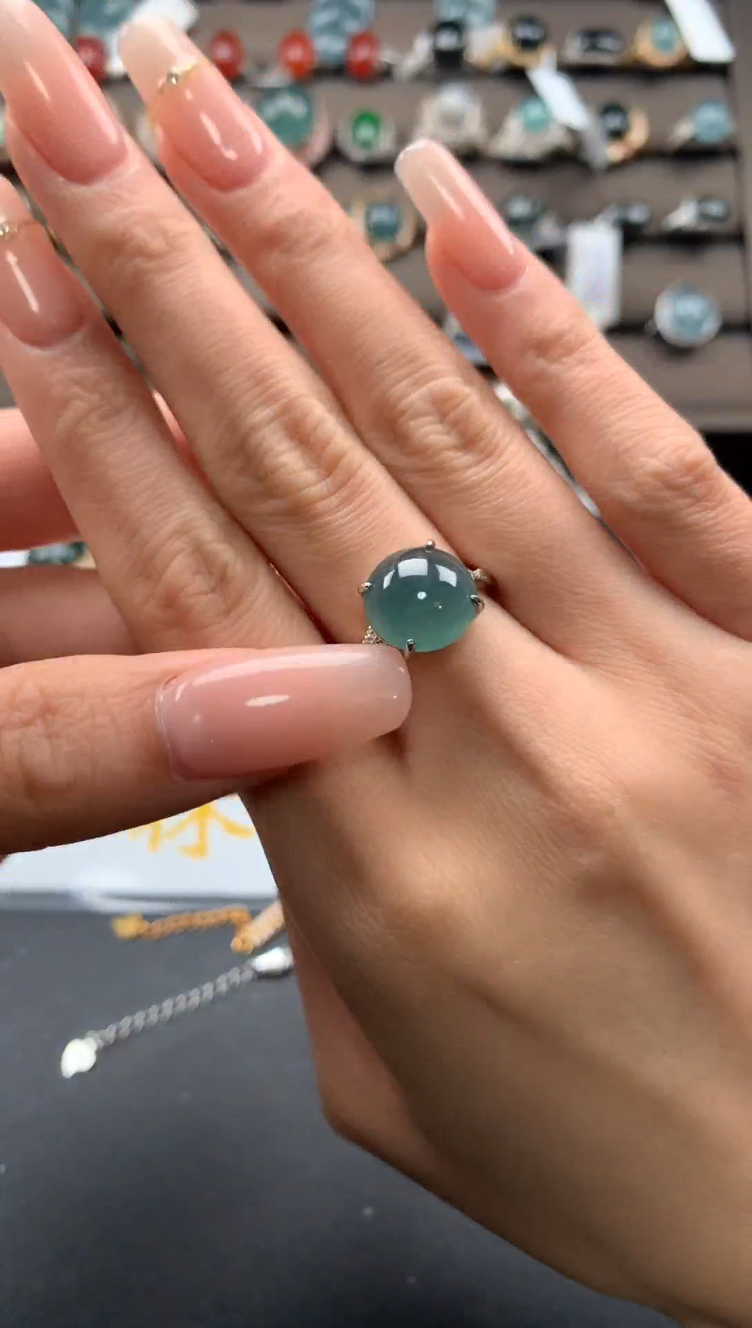 【闪购商品】翡翠戒指银S925镶嵌1231231233