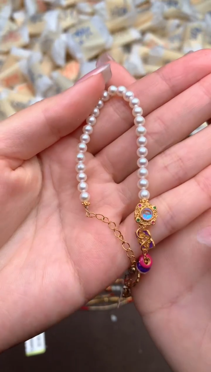 【闪购商品】淡水珍珠手链银S925镶嵌—
