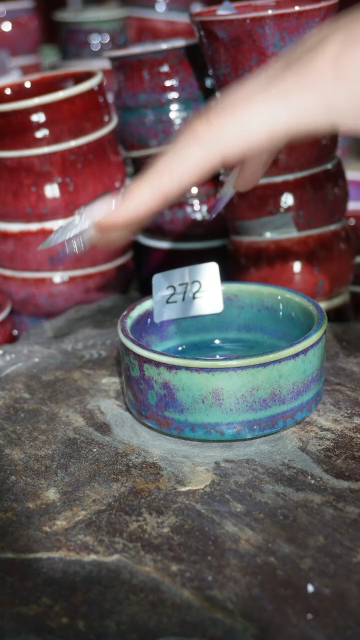 摆件陶精品窑变钧瓷茶器