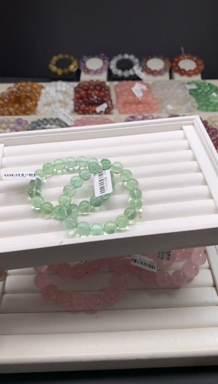 【闪购商品】萤石手链未镶嵌多样性发一绿萤石11