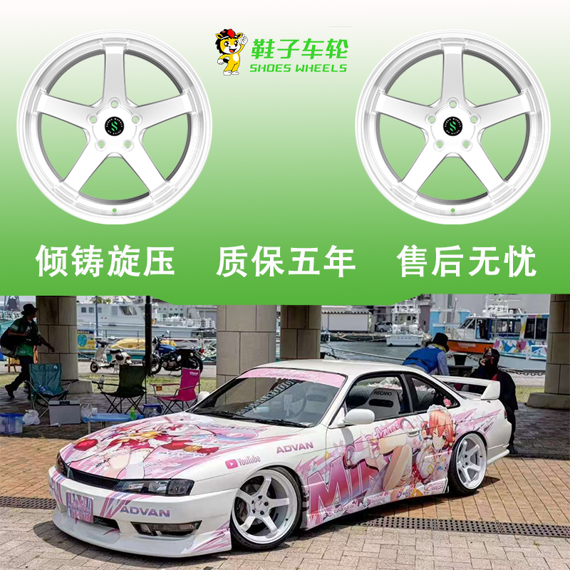 本田丰田大众JDM风格五柱运动铝合金轮毂