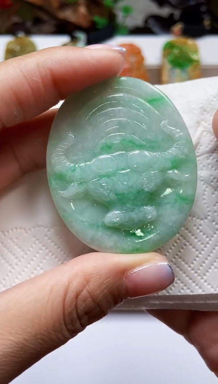 颈饰未镶嵌翡翠翡翠A货