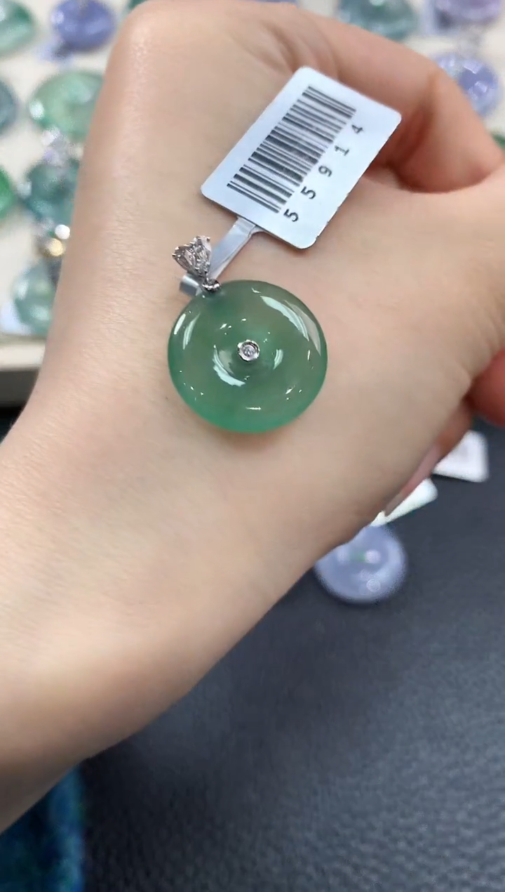 【闪购商品】翡翠颈饰18K金镶嵌C44  多样性一件发货