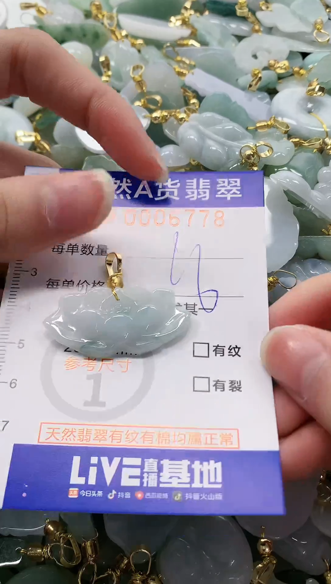 颈饰未镶嵌翡翠纯天然a货翡翠