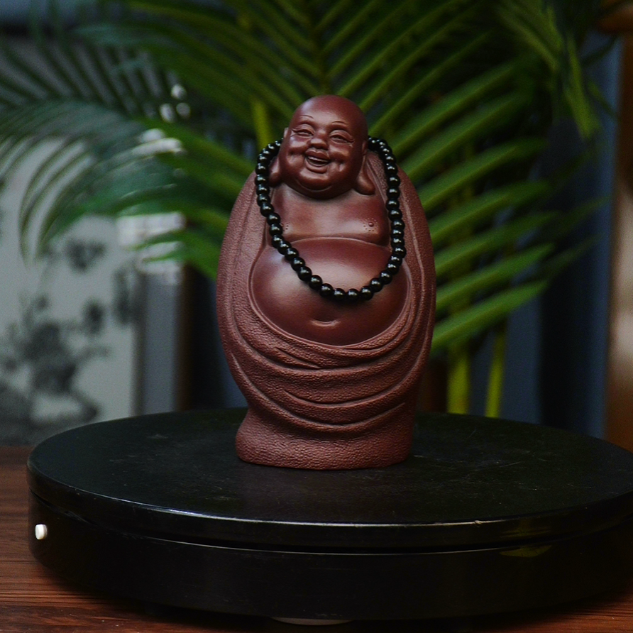 高弥勒佛（带佛珠）摆件