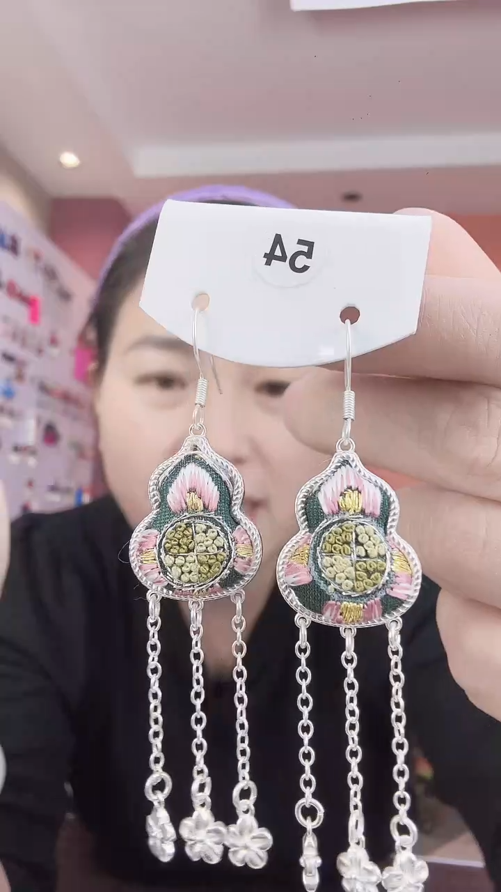 【闪购商品】织绣非遗手工耳环