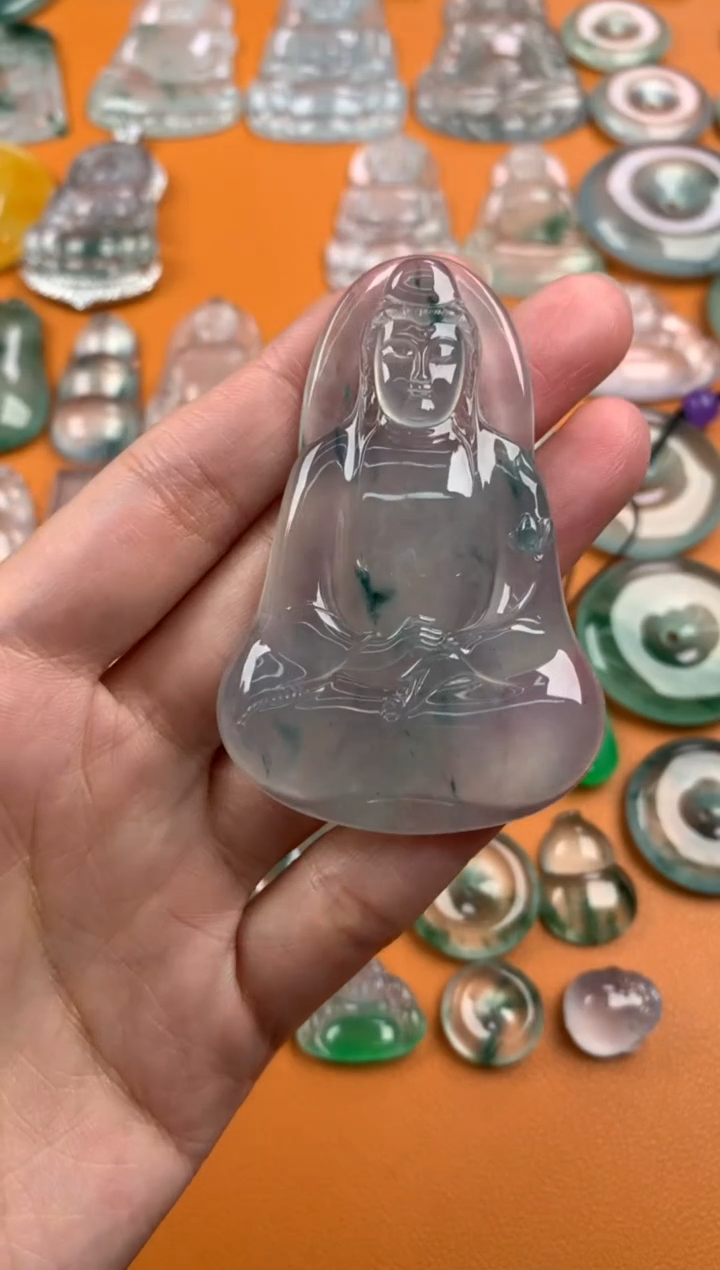 【闪购商品】翡翠颈饰未镶嵌62.3-41.8-6.1