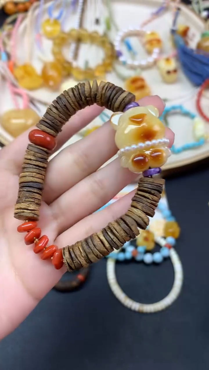 【闪购商品】蜜蜡裸石未镶嵌手串A393|1680