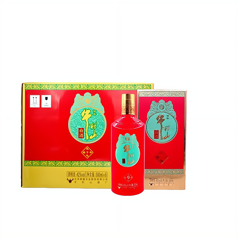 牛栏山百年龙运禧牛9白酒42°（假一罚十）42度500ml