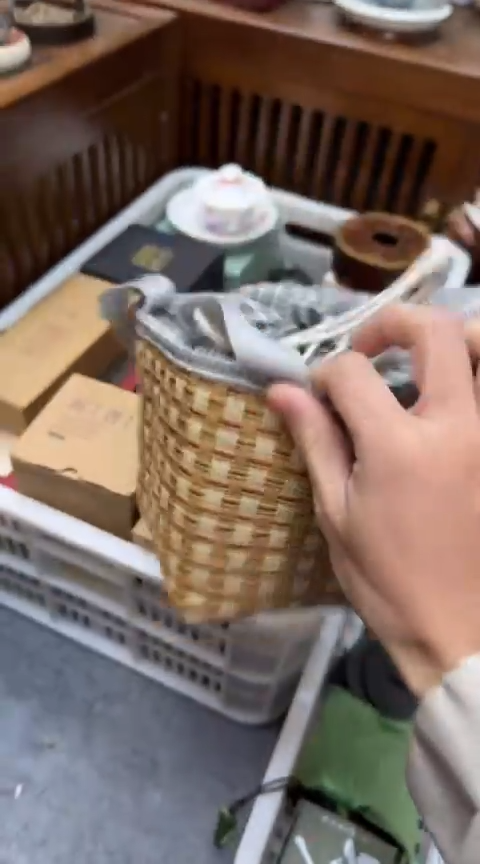 摆件陶茶具茶具茶具编织包一壶四杯收纳包