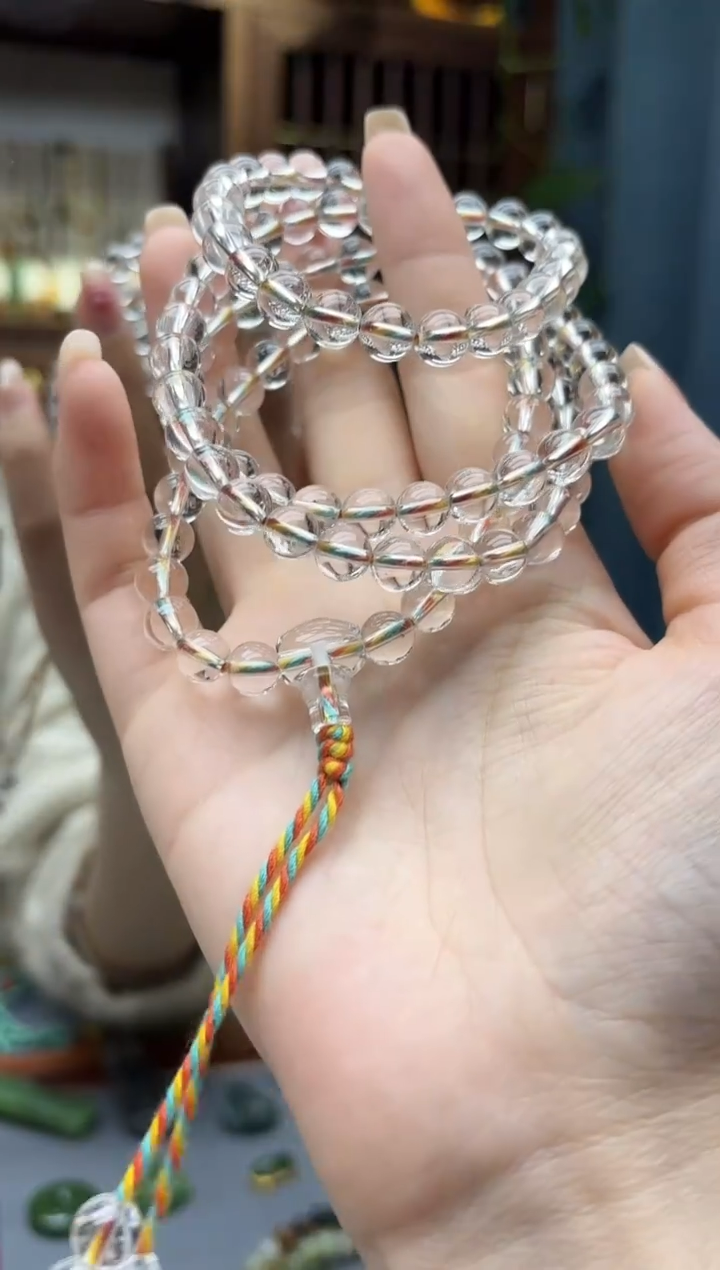 未镶嵌车挂水晶白水晶长串ZD