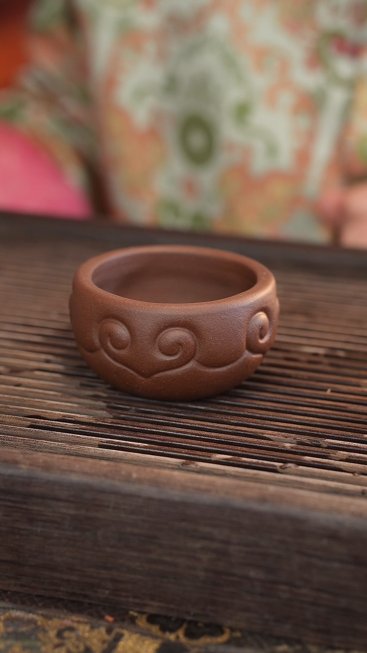 茶壶紫砂全手如意杯子110cc