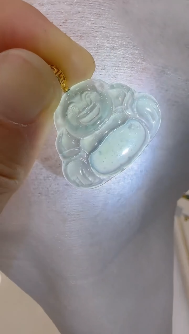 【闪购商品】翡翠吊坠(不含链)18K金镶嵌团购多样性发一件