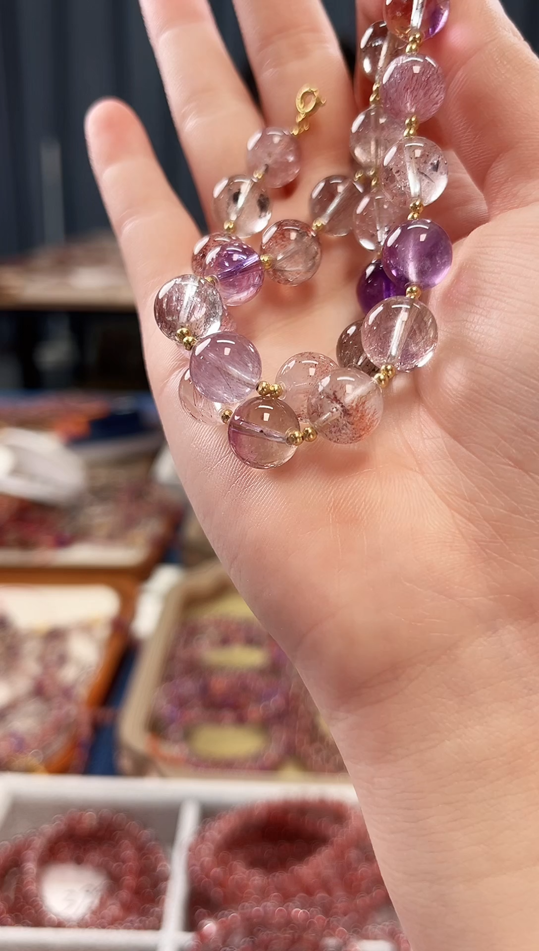 未镶嵌手串水晶仙女超七手链10mm【多样性发一】