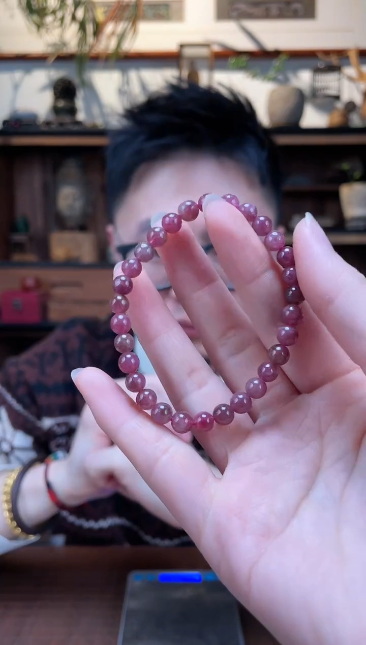 【闪购商品】碧玺手串未镶嵌粉碧玺手串ZD
