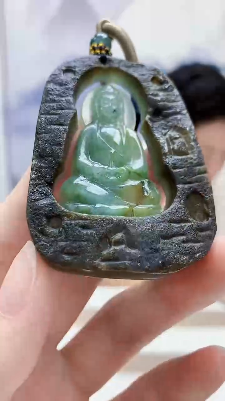 未镶嵌定制翡翠4917ry-毛货挂件32