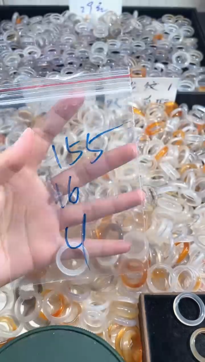 玛瑙/玉髓戒指未镶嵌155